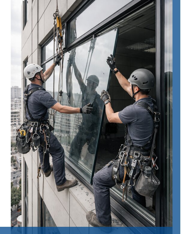 Замена стеклопакетов на высоте в Тольятти от 5688 р. | ВЫСОТНИК-Тля