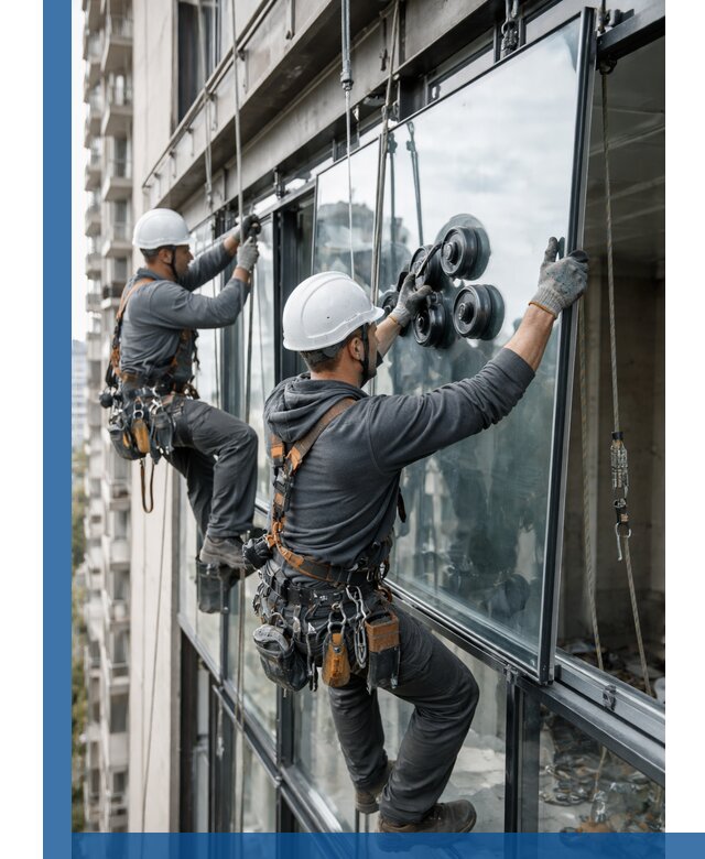 Витражное остекление фасадов и лоджий в Тольятти под ключ