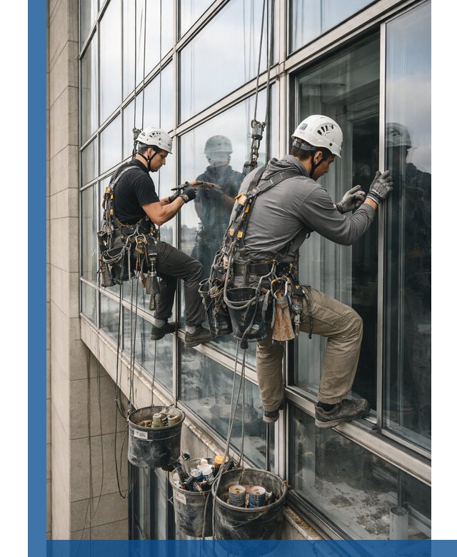 Ремонт витражных конструкций и фасадного остекления в Тольятти