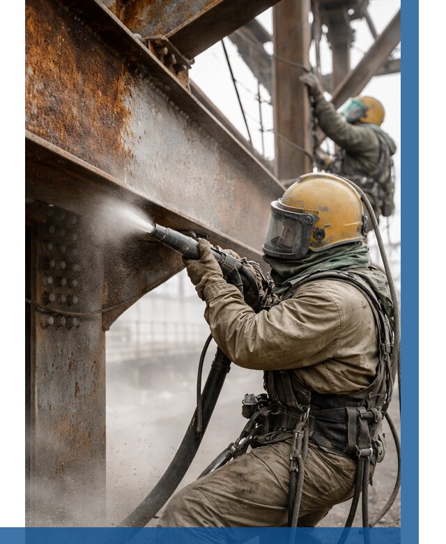 Пескоструйная очистка металлоконструкций в Тольятти по 621 р. ВЫСОТНИК-Тля