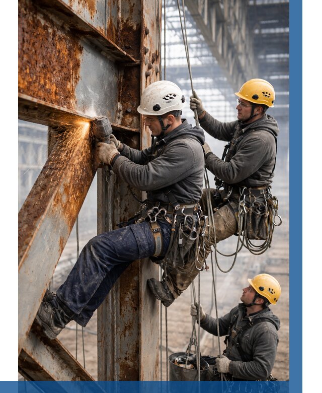 Зачистка металла от ржавчины в Тольятти от 362 р. | ВЫСОТНИК-Тля