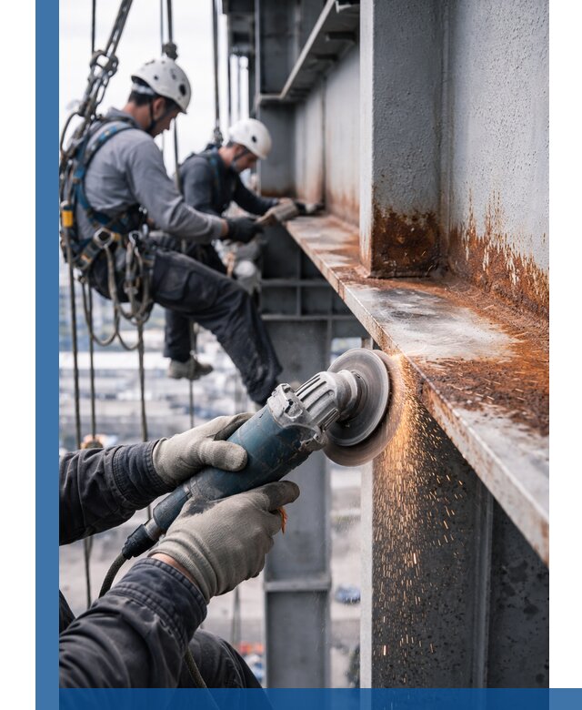 Зачистка металла от ржавчины и подготовка поверхностей в Тольятти