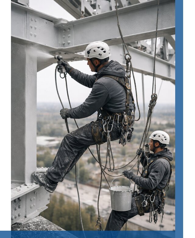Покраска металлоконструкций на высоте в Тольятти 362 р |ВЫСОТНИК-Тля