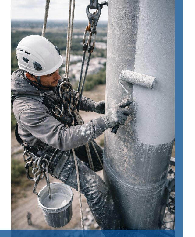 Покраска мачт связи под ключ в Тольятти от 879 р. | ВЫСОТНИК-Тля