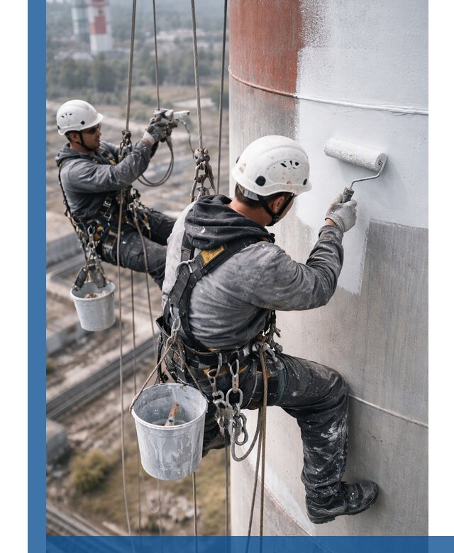 Покраска дымовых труб в Тольятти: антикоррозийная защита и восстановление