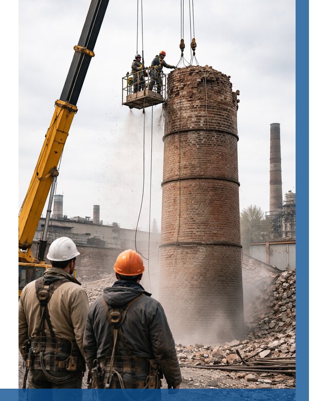 Демонтаж дымовой трубы в Тольятти от 93078 р. | ВЫСОТНИК-Тля, смета