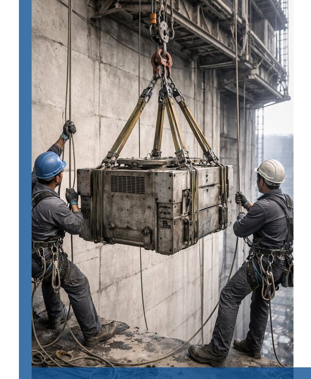 Такелажные работы на высоте, подъем и монтаж грузов в Тольятти