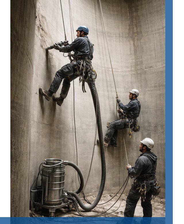 Зачистка силосов в Тольятти от 4654 р. Договор и смета ВЫСОТНИК-Тля