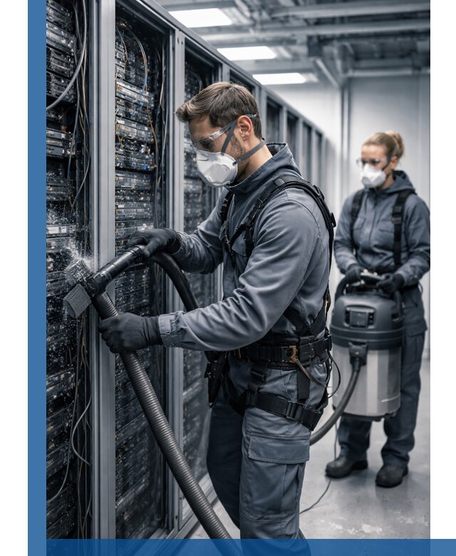 Обеспыливание серверной комнаты в Тольятти, профессиональная очистка