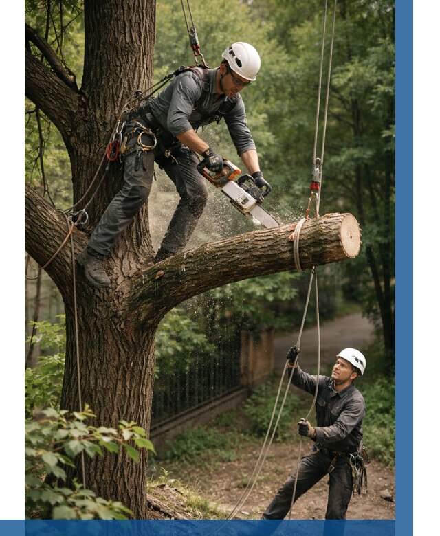 Спил деревьев альпинистами в Тольятти от 8274 р. | ВЫСОТНИК-Тля
