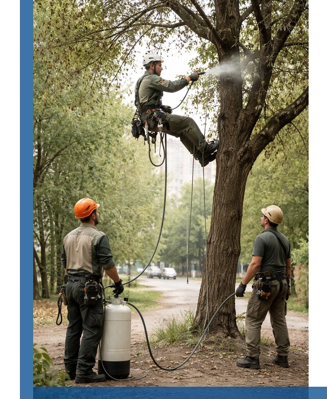 Обработка деревьев от вредителей в Тольятти профессиональная защита