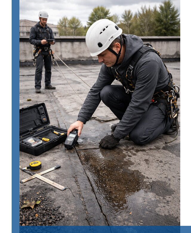 Обследование кровли на протечки и выявление дефектов в Тольятти