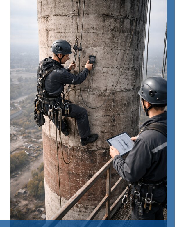 Обследование дымовой трубы в Тольятти от 8274 р. | ВЫСОТНИК-Тля