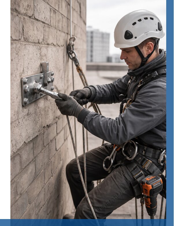 Установка анкерных точек в Тольятти от 3620 р. | ВЫСОТНИК-Тля